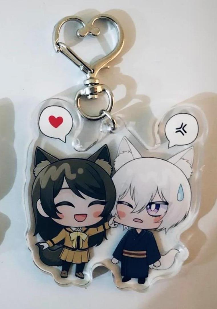 Tomoe e Nanami · Com balões