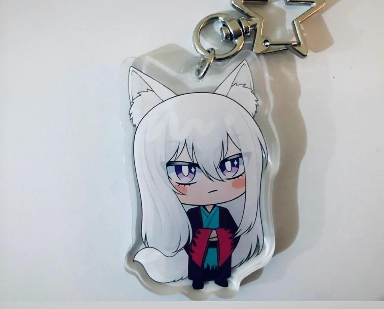 Tomoe original red-outfit keychain
